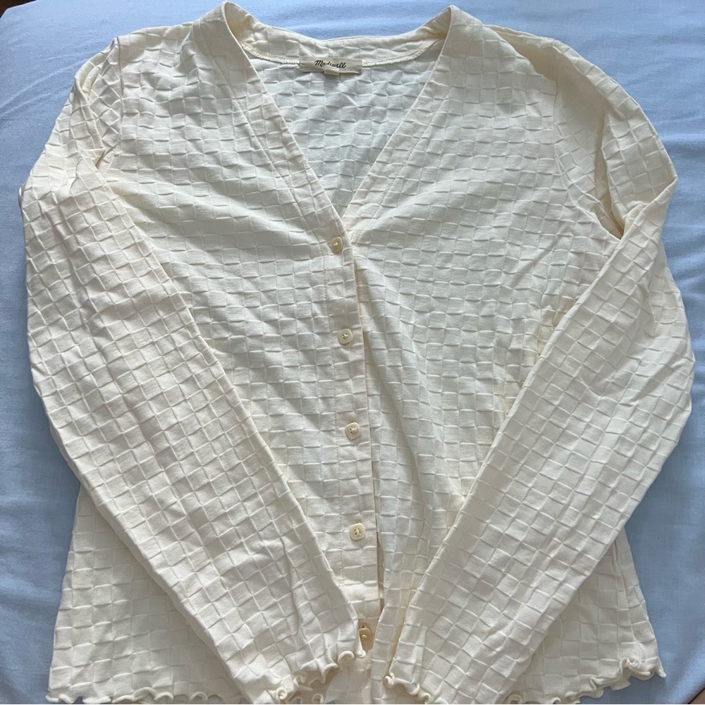 Madewell Off- White Button Down